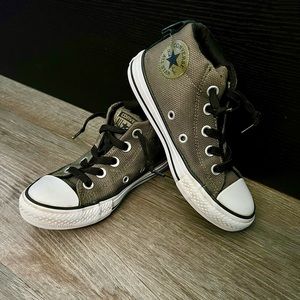 Converse | High Tops Olive Green Army Black Boys 12 School